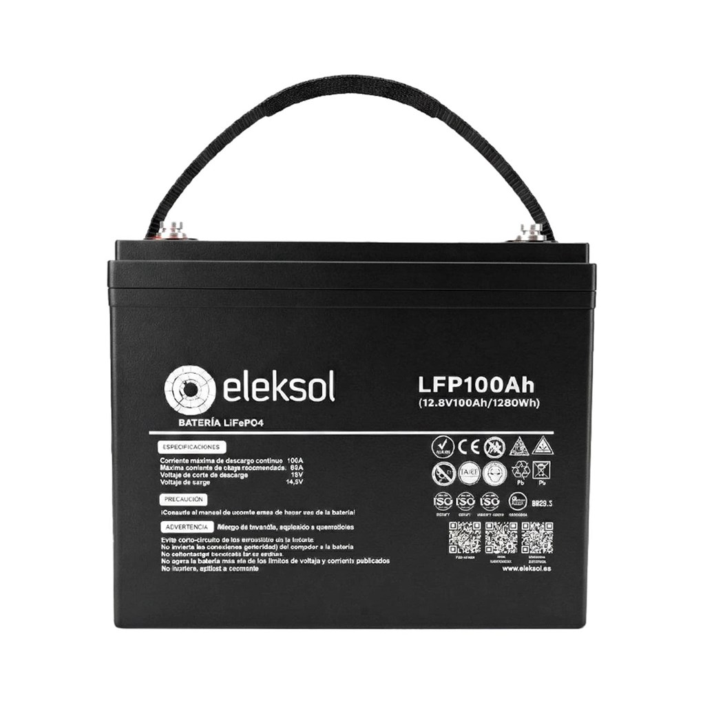 Foto 1 Batería Litio Compact Eleksol 100Ah/12,8V Bluetooth y BMS V2