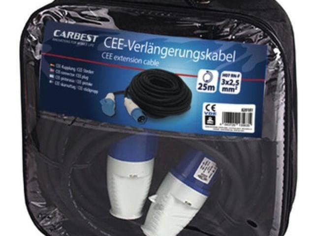 Cable alargador CEE de Carbest para exteriores de 10 m