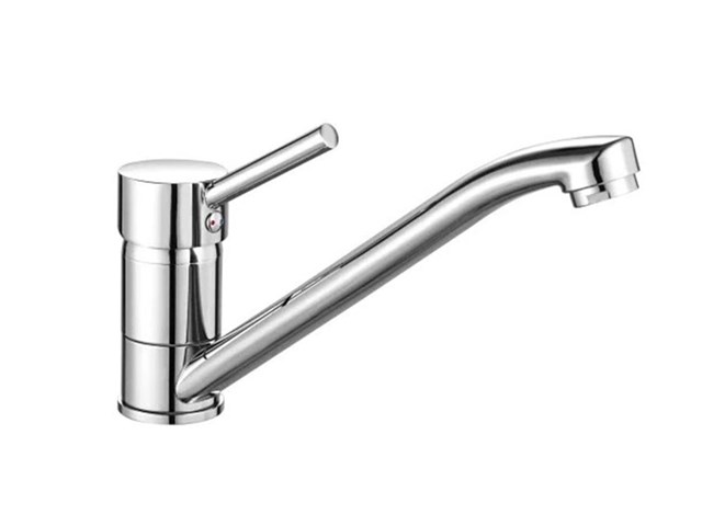 Grifo mezclador moderno con mango largo – Cromado