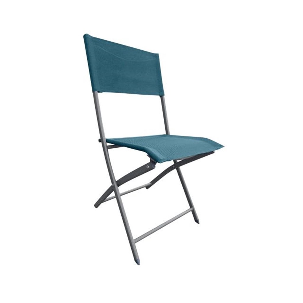 Foto 1 Silla Acero Textileno Color Azul plegable